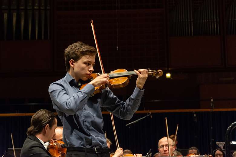 Johan Dalene, en route to winning the 2019 Carl Nielsen International Competition