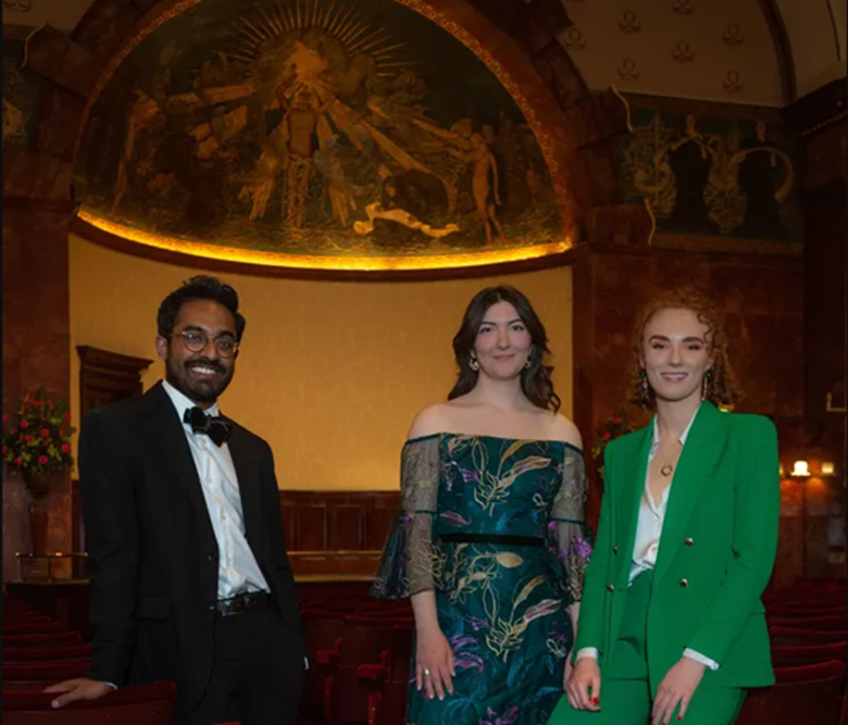 Left to right: Avishka Edirisinghe, Emma Roberts and Esme Bronwen-Smith © Kathleen Ferrier Awards