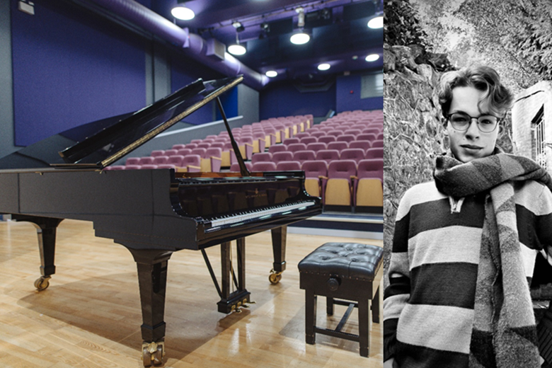 University of Plymouth's newly-refurbished Levinsky Hall (left) will host the premiere Christopher Churcher's (right) winning composition