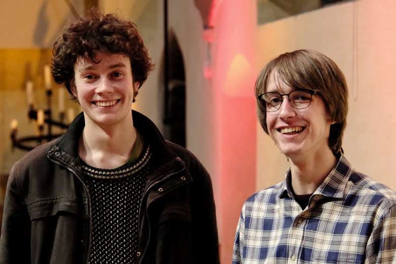 Owen Spafford (left) was announced as the winner of the competition's 19 to 25 years category and Jacob Jordan (right) as winner in the 18 years and under category (Image courtesy of the NCEM)