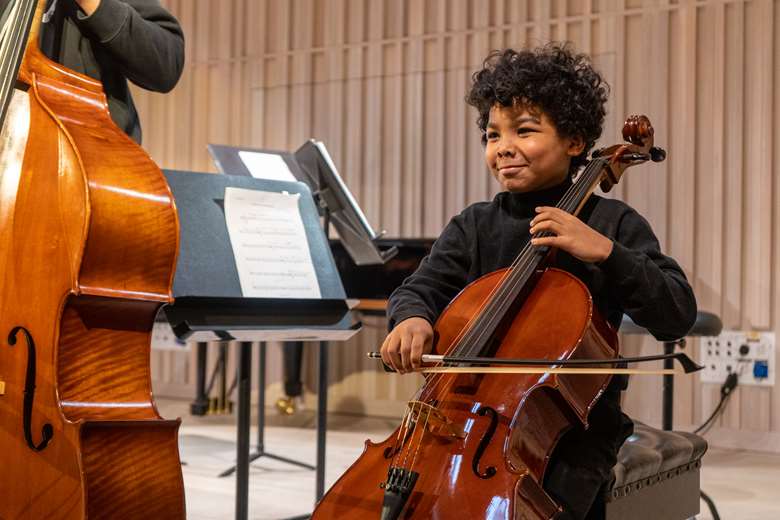 Award winner taking part in Young Sounds UK’s Attune chamber music project at the Royal Academy of Music © Matthew Tiller