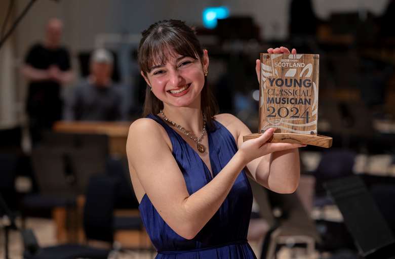Melia Simonot: ‘To win the inaugural BBC Radio Scotland Young Classical Musician of the Year award is truly amazing' (Image courtesy of BBC)