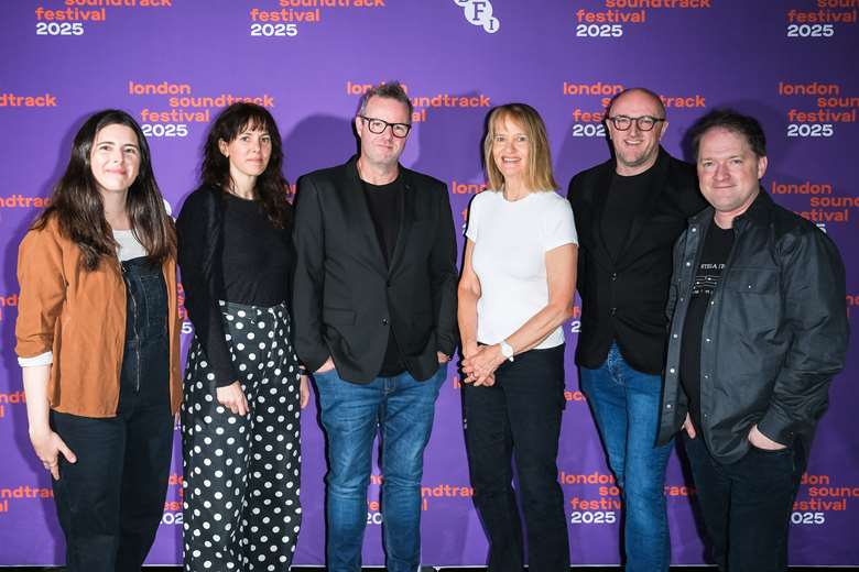 Pictured at today's LSF launch at BFI Southbank (left to right): Natalie Holt, Anna Meredith, Tommy Pearson, Anne Dudley, Paul Farrer and Stephen Barton ©Julie Edwards 	