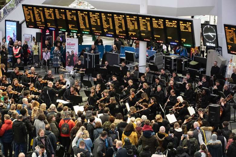 City of Birmingham Symphony Orchestra at Birmingham New Street Station 