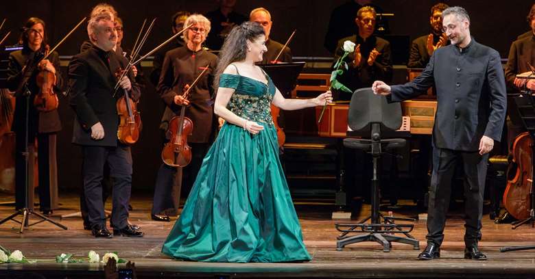 Mezzo-soprano Cecilia Bartoli at the Monteverdi Festival, Cremona