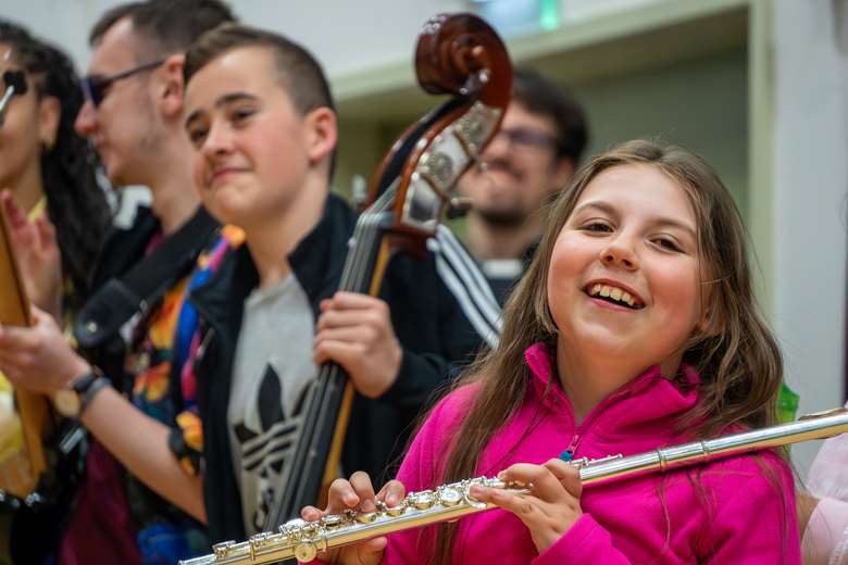 Young Sounds UK's Connect scheme offers termly ‘Get Together’ events with professional musicians © Matthew Tiller