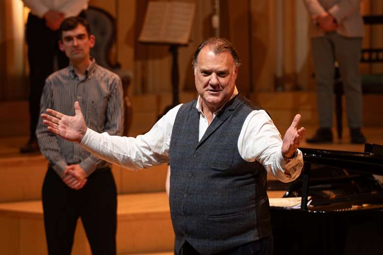 Sir Bryn Terfel announced the new Song Prize with a performance at RWCMD's Dora Stoutzker Hall, where the inaugural competition will take place  in November 2025 ©Edmond Choo