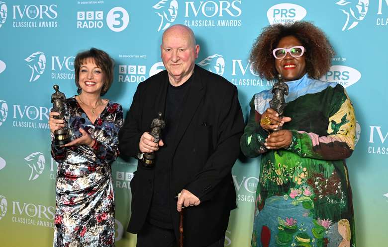 Roxanna Panufnik, Gavin Bryars and Errollyn Wallen © Hogan Media / Shutterstock 